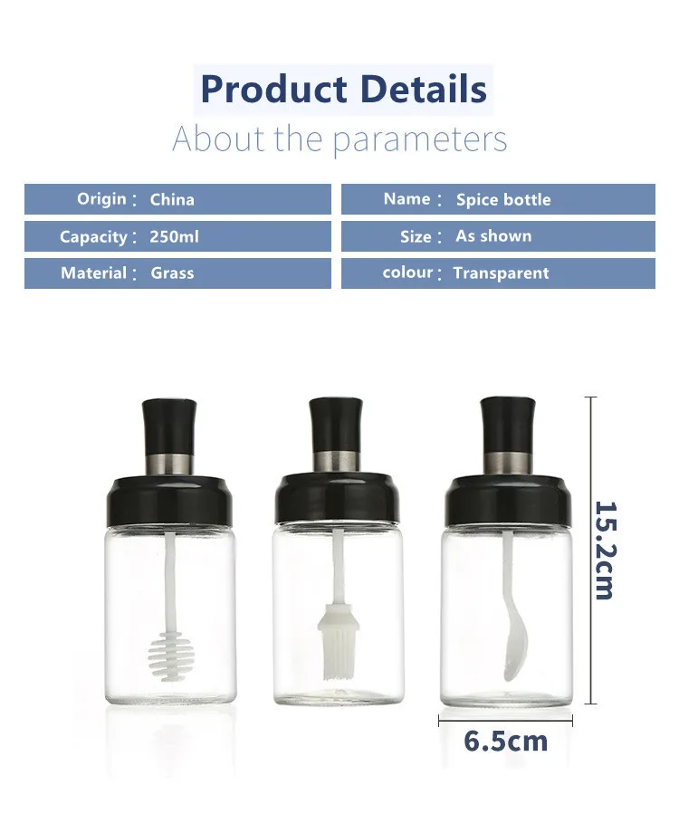 Honey Stick Bottle Kitchen Creative Household Moisture Proof Sealed Glass Jar