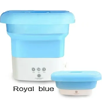 Folding Washing Machine  Clothes With Dryer Bucket Washing  Socks Underwear Mini Washing Machine With Drying Centrifuge 1