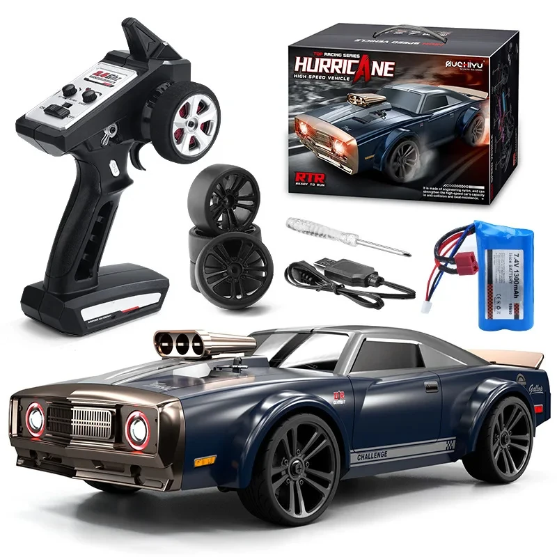 1:16 50 KM/H 4WD RC Car With LED Remote Control Off-road Cars High Speed Drift Monster Truck for Kids Toys Festivals Gifts 5