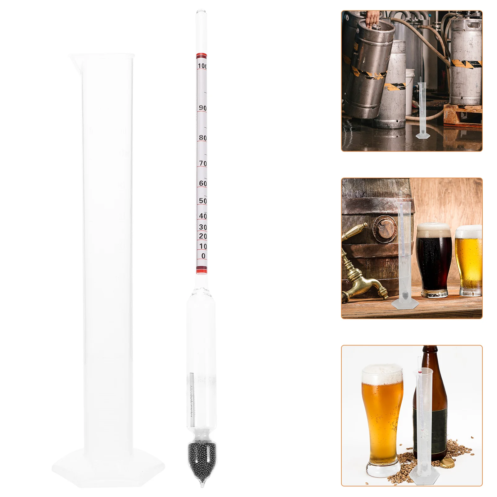 Hydrometer Alcohol Tester for Home Brew Beer Wine