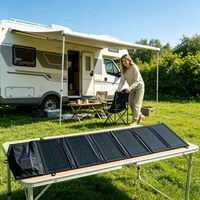 Chargeur solaire portable pliable étanche 100W 25W, double USB, alimentation solaire pour le camping en plein air, la randonnée et l'aventure 1