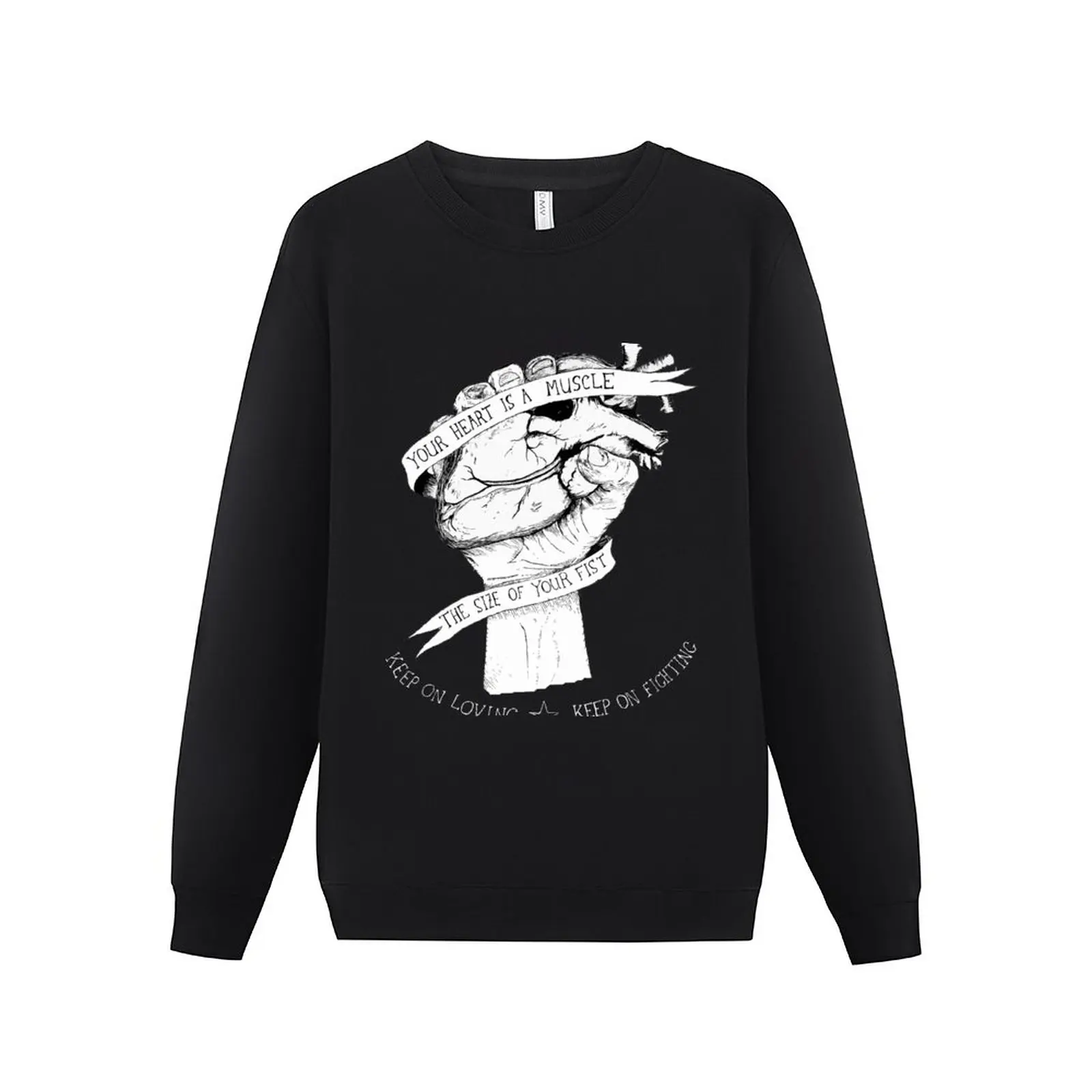 

New Your Heart Is A Muscle Reverse Sweatshirt hooded shirt tracksuit men's clothes sweatshirts men