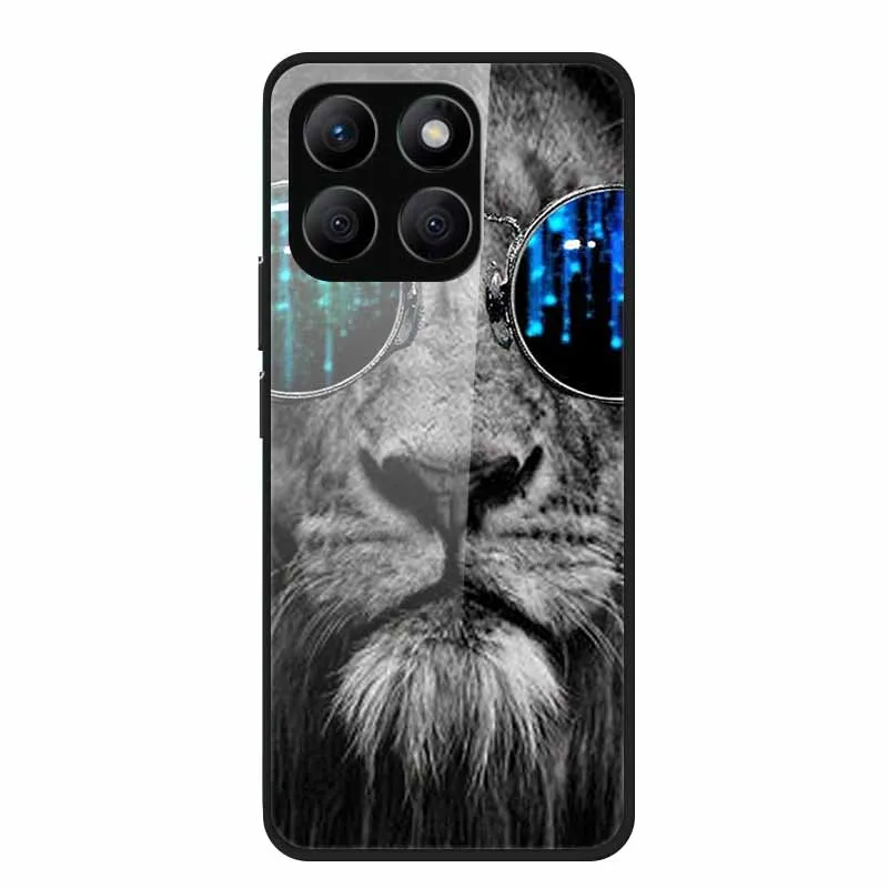 Enhanced Tempered Glass Protective Phone Case with Soft Bumper Design