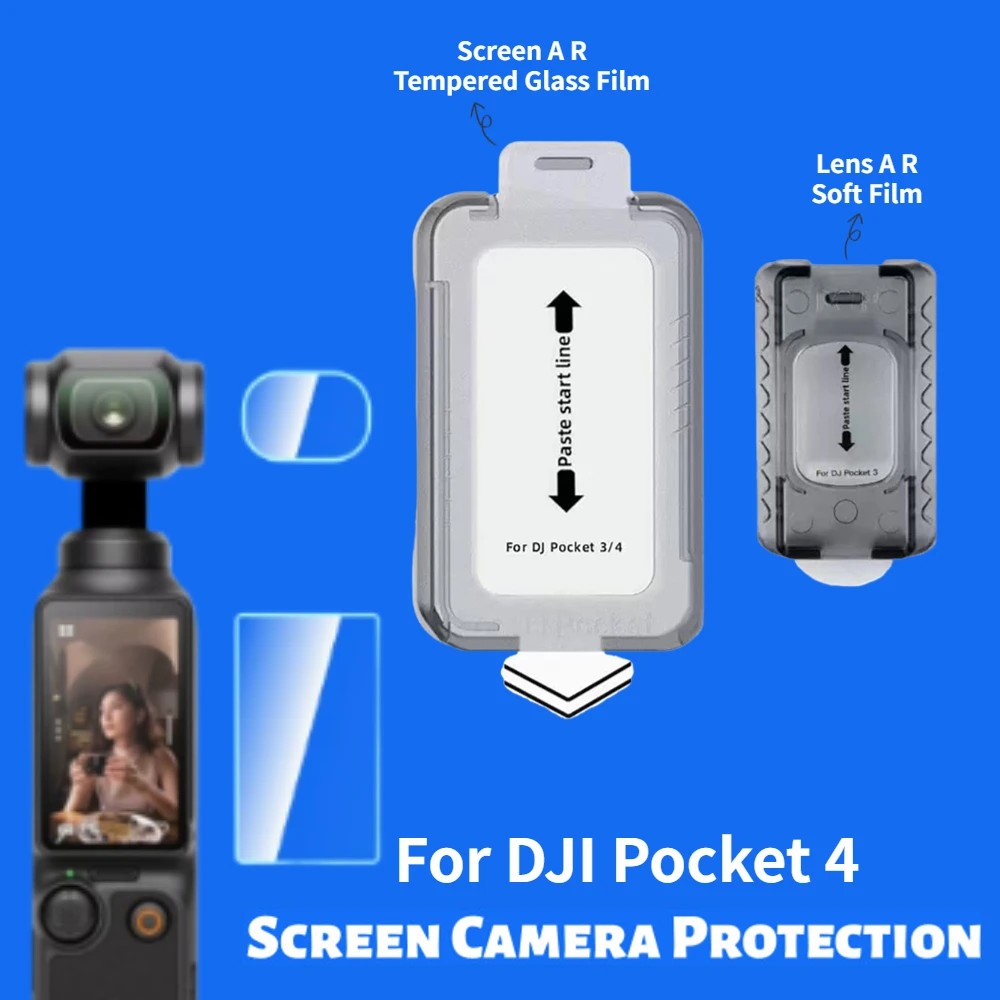 DJI Pocket 4 렌즈용 AR 보호 필름 소프트 필름 스크린 강화 필름 Ultra HD 긁힘 방지 비산 방지 스크린 프로텍터