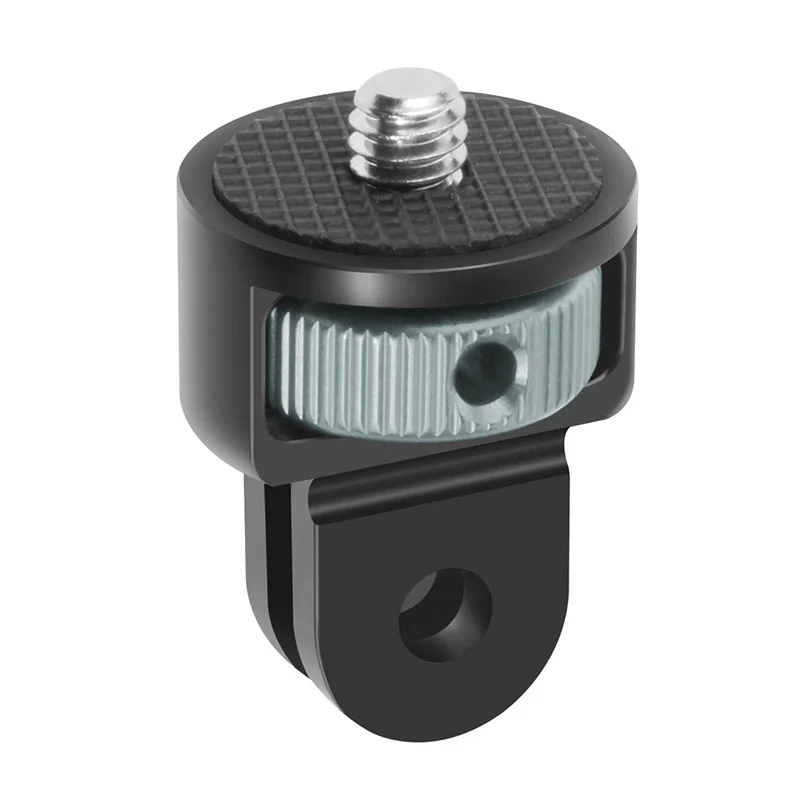 Rotating Mini Tripod Adapter with 1/4 Inch Screw and CNC Aluminum Locking Mount