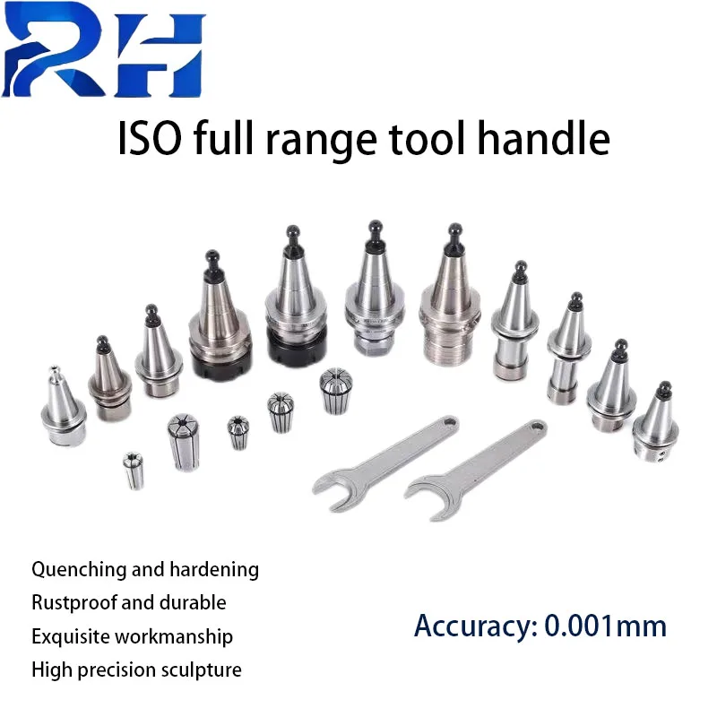 Iso Complete Series of Finely Carved Handles Iso20 Conjoined Stainless Steel Handles Iso25 Er11 Er16 High-Speed Sk10