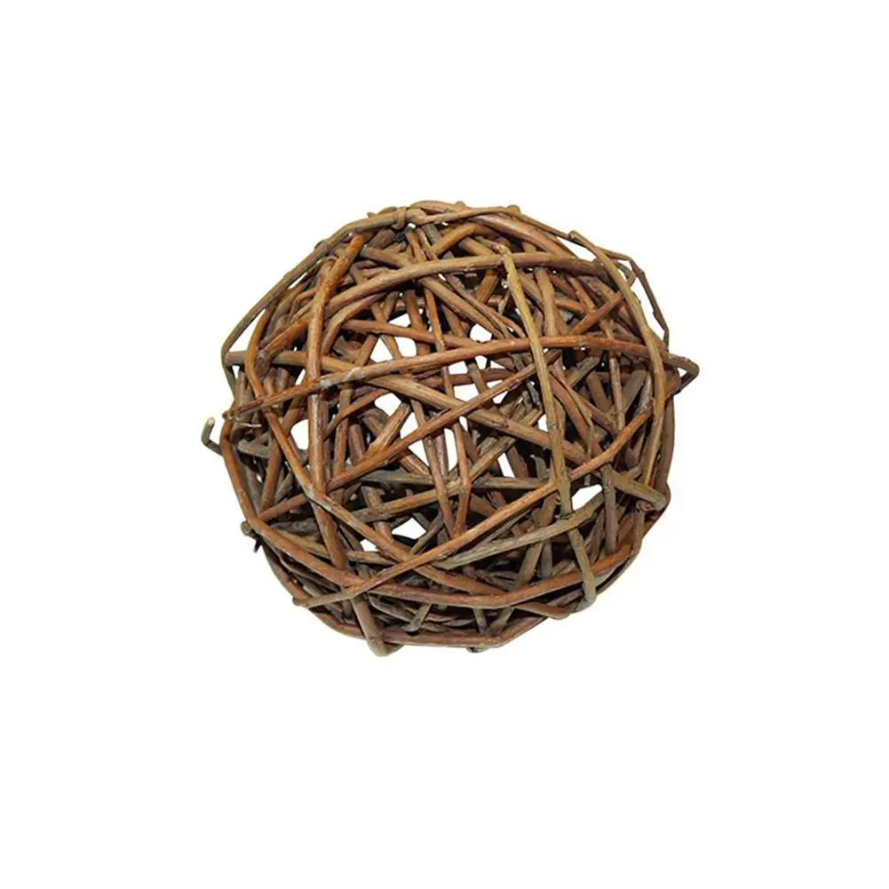 1pc 10cm Wicker Balls Natural Willow Branches Pet Scratching Decorations