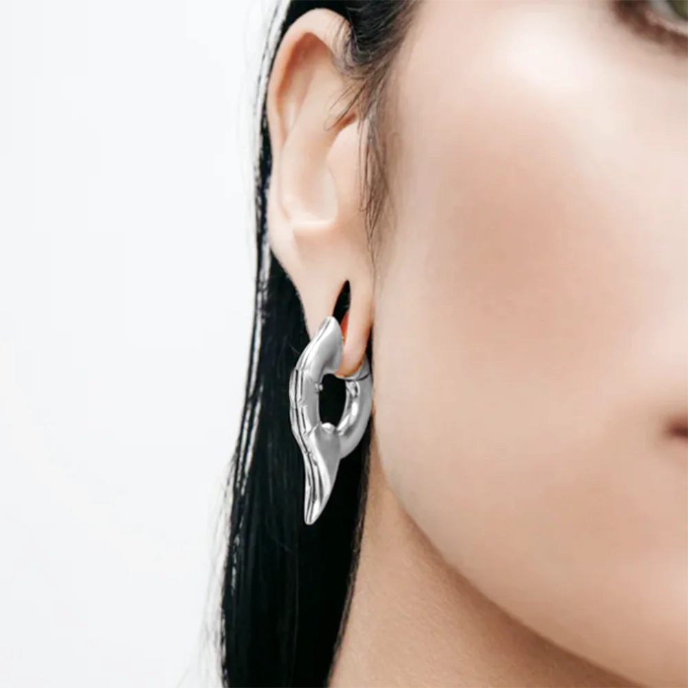 Vankula 2PCS Vintage Galactic  Ear Weights Hangers Stainless Steel Tunnels Gauges for Stretched Lobe Piercing Body Jewelry