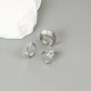 Metal Zirconia Mansard Open Geometric Ring Women's Exaggerated Glamour Ring Banquet Jewelry Accessories 4