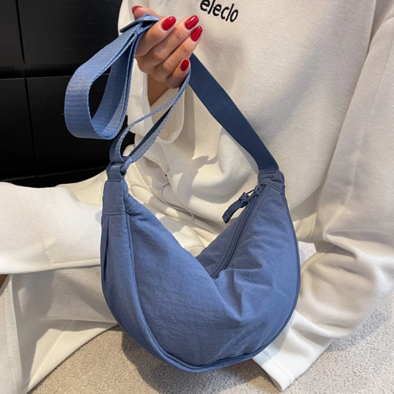 

Casual Nylon Hobos Crossbody Bag for Women Designer Shoulder Bags Large Capacity Tote Lady Travel Shopper Bag Female Purses 2023