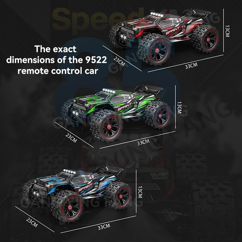 Voiture RC 50KM/H 2.4GHz 4WD Tout Terrain Électrique