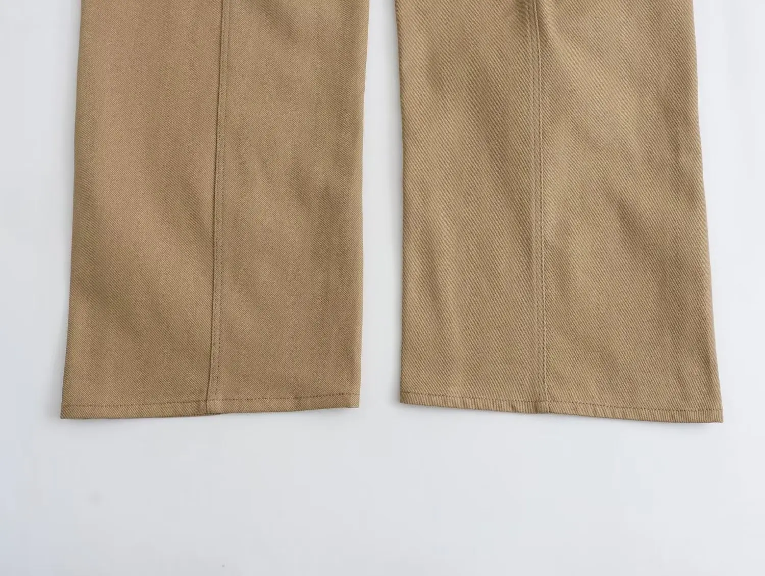 Maxdutti Japanese Minimalist Khaki Casual Pants Elegant Women's With Belt Fashionable And Workwear Pants Ladies