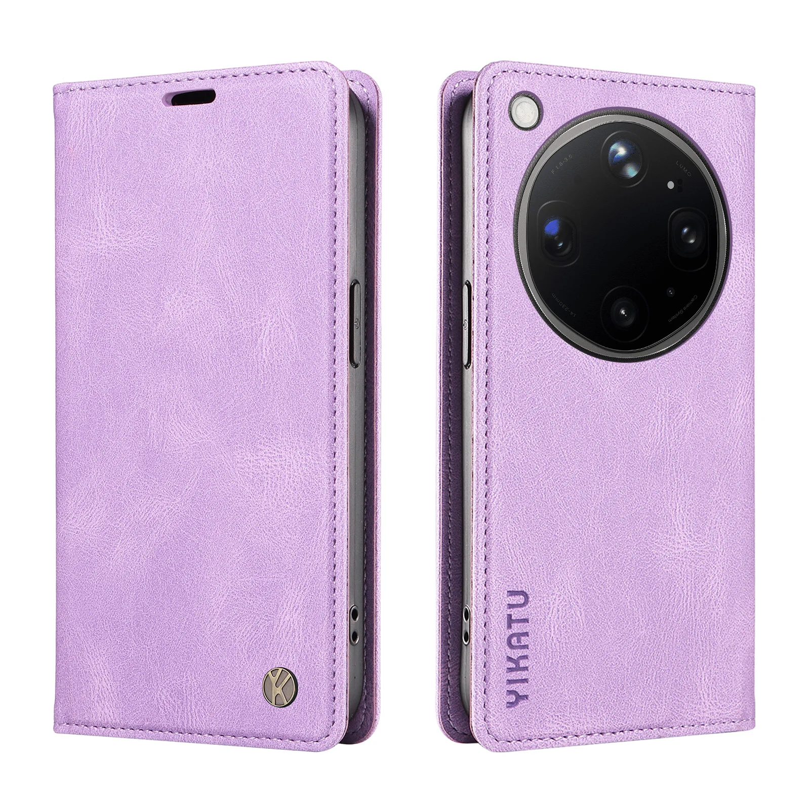Leather Magnetic Flip Case | Premium Wallet Cover with Kickstand & Card Holder