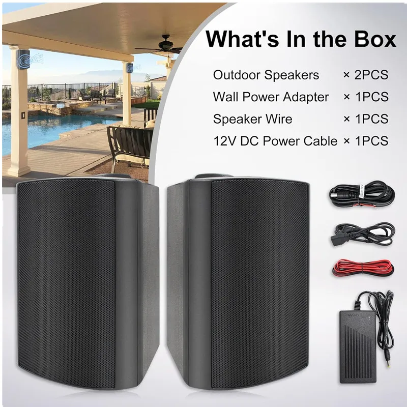 Herdio 2 قطعة 4 بوصة 200 واط مكبرات صوت بخاصية الب...