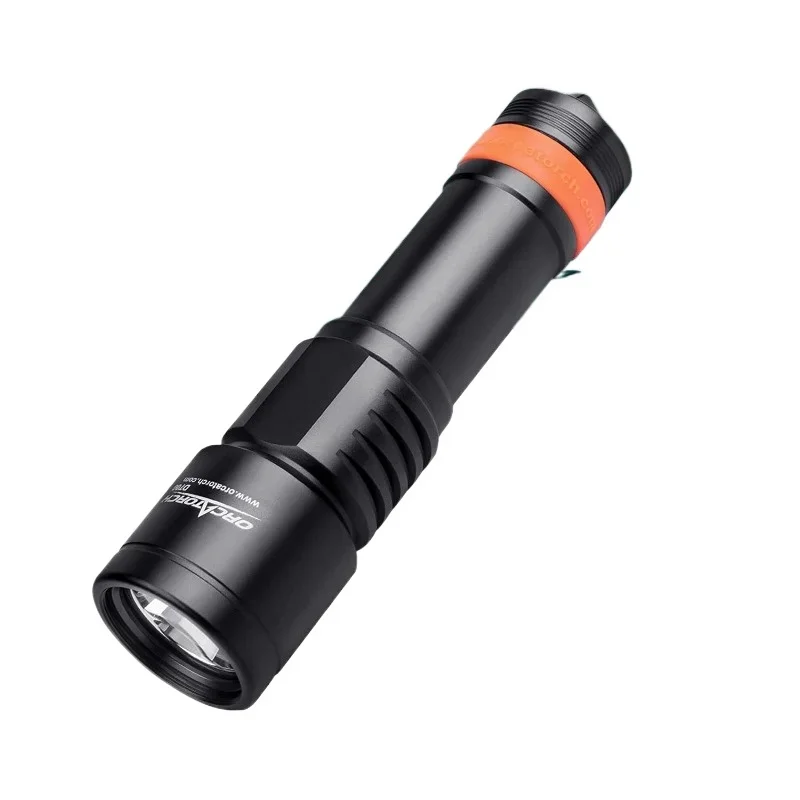 

OrcaTorch D700 Scuba Diving Light 1700-Lumen Underwater Flashlight with 6 Degrees Narrow Beam IP68 Waterproof Night Dive Torch