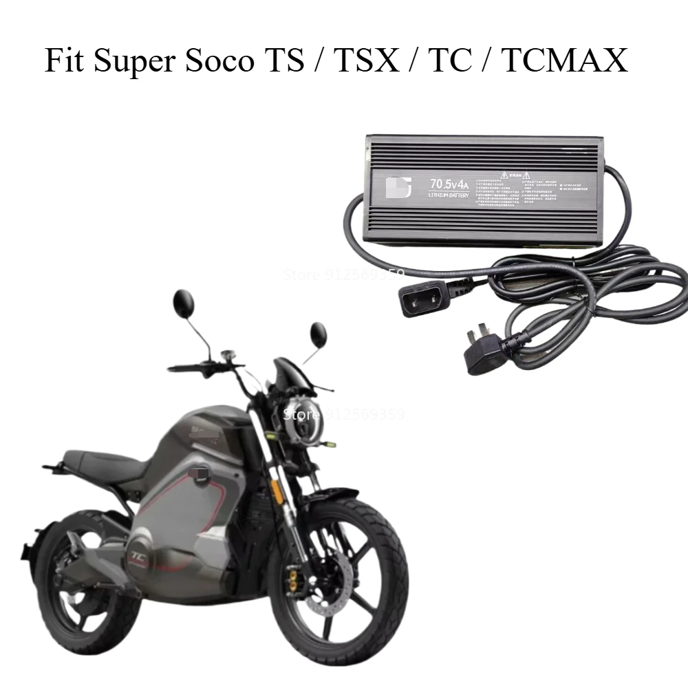 Picture of Fit Super Soco TS / TSX / TC / TCMAX Original charger Lithium Battery ...