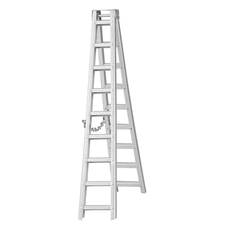 

1/10 Scale Accessories Aluminum Alloy Mini Folding Ladder for 1:10 RC Crawler Car Axial SCX10 Traxxas TRX4 Tamiya,150mm