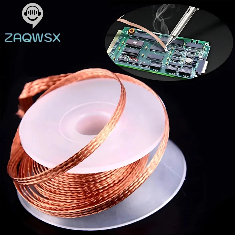 1pc 1.5M 3M Length Welding Wires Desoldering Mesh Braid Tape Copper Welding Point Solder Remover Wire Repair Tool Soldering soldering wire,desoldering braid,soldering tin wire,solder remover,soldering rods,soldering repair tool,desoldering mesh braid,welding wires