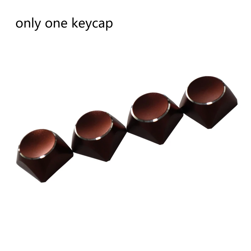 1PC CNC 금속 Keycap XDA 프로파일 멀티 컬러 백라이트 없음 인쇄 Keycap 키 기계식 키보드 체리 MX 스위치 54DB
