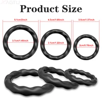 3/4 stücke Penis ringe Penis ringe Ärmel Verzögerung Ejakulation Silikon Zeit dauerhafte Erektion Sexspielzeug für Männer sexy Shop Erwachsenen Produkte 5