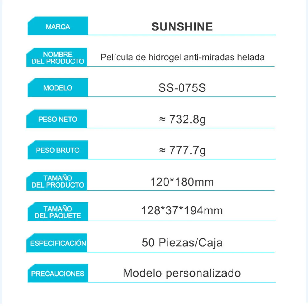 SUNSHINE SS-075S 프라이버시 하이드로겔 필름, 안티 스파이 휴대폰 화면 보호대, 필름 커팅 머신 플로터 890C 프로 맥스