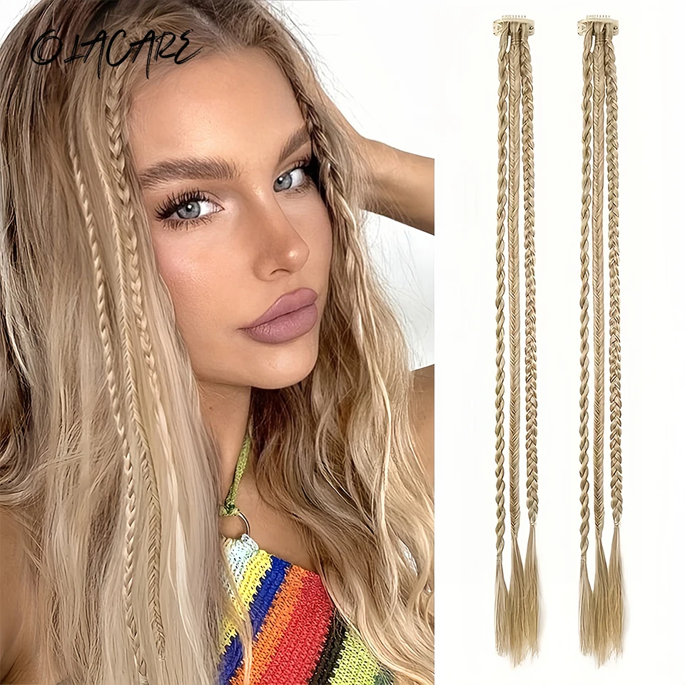 Synthetic Hair Extensions Triple Braid for Women
