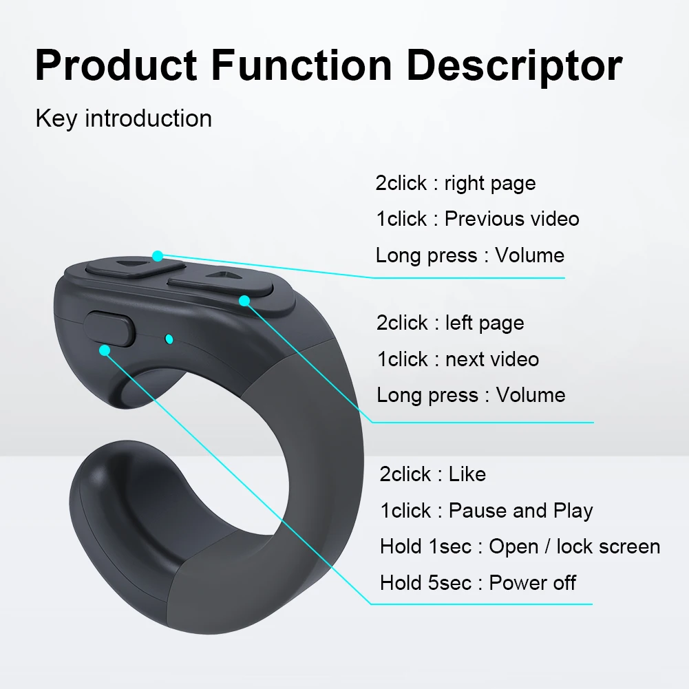 For Tiktok Fingertip Remote 5