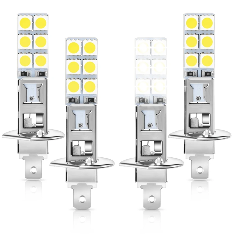 LED Car Headlights 4PCS H1 6000K 80W