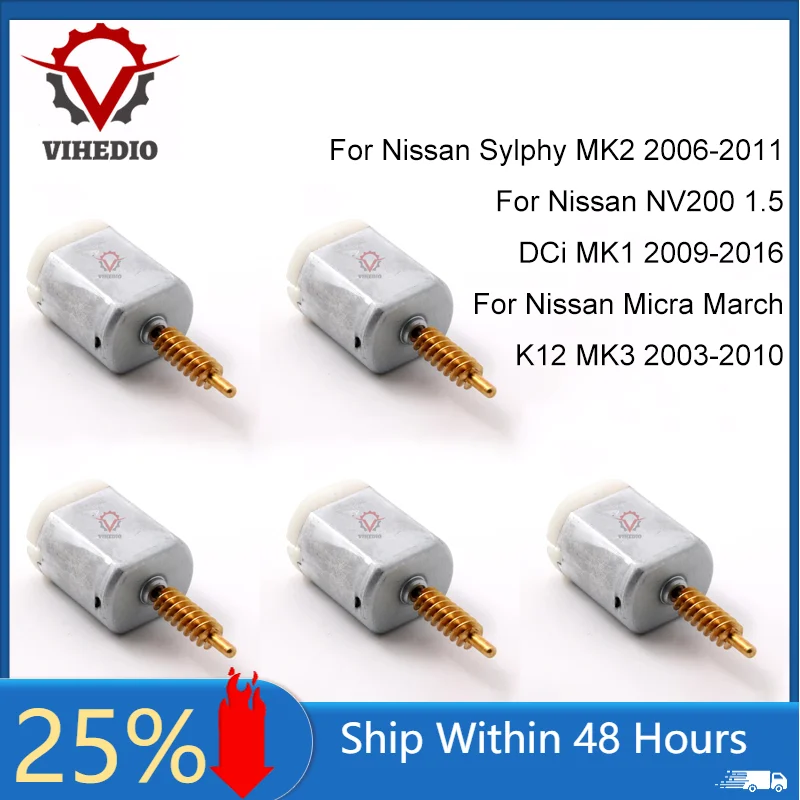 5 Pz Per Nissan Nv200 Sylphy Micra Marzo 2009-2010 Fc-280Sc-18180 Oem Car Door Lock Attuatore Core Motor Power Sostituzione Motore