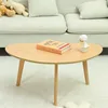 Small Oval Coffee Table Mid Century Modern for Living Room Center Minimalist Display Coffe Table 3
