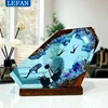 Creactive Seabed Exploration Organism Resin Table Light Art Decoration Lamp Diving Sunken Ship Theme Night Light USB Charge 1