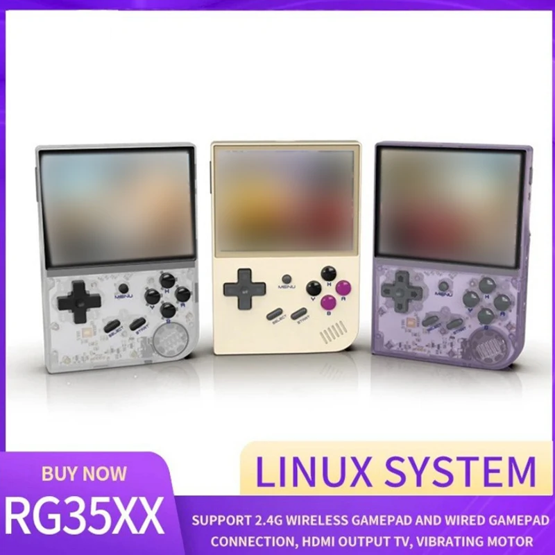 

Retro Game Linux Dual-system Game Console Rg35xx Long Battery Life Rg35xx Game Machine Game And Accessories Retro Portable