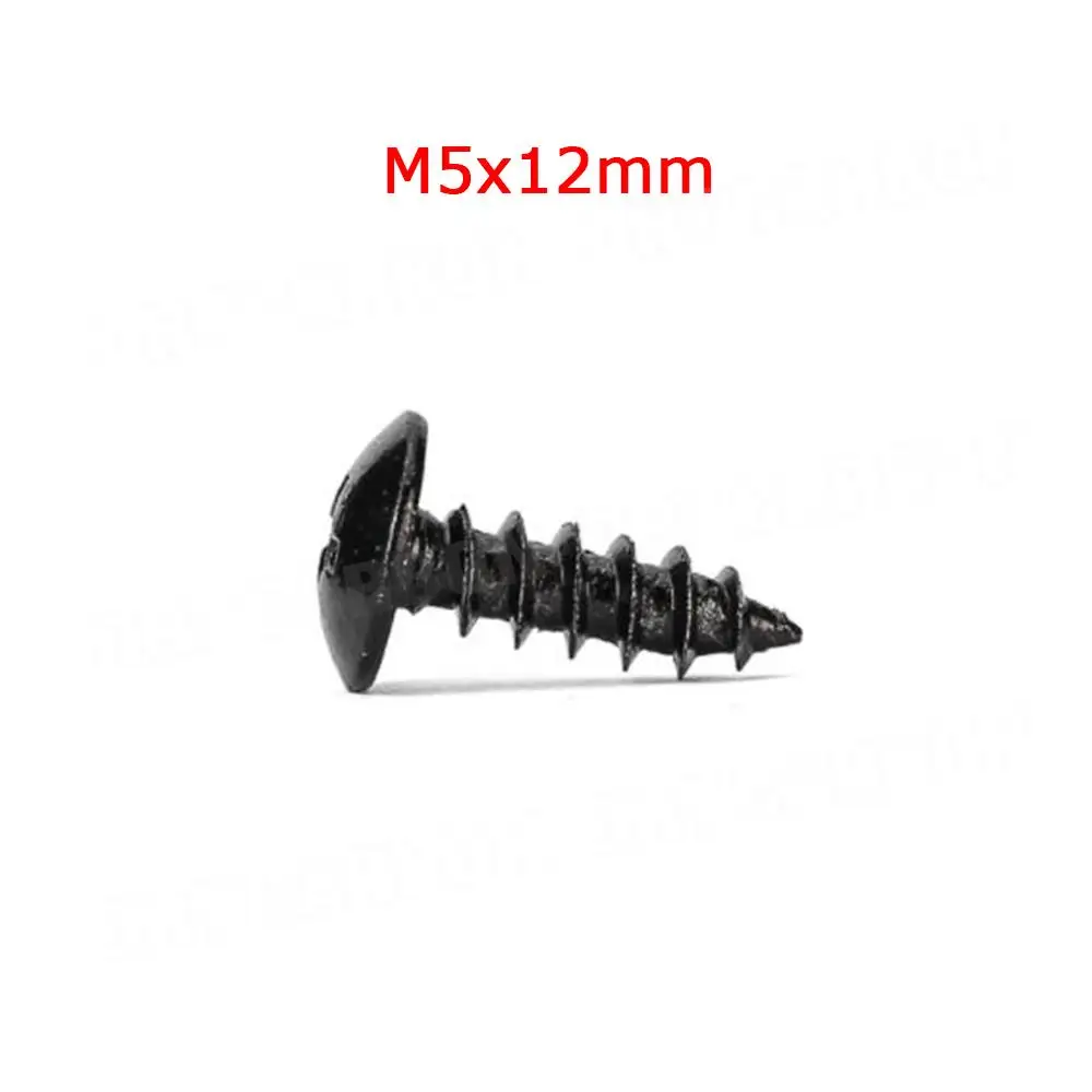 Car Screws For Universal Car Bumper lip Spoiler Installation Screws Mushroom Carbon Steel Phillips Head Self-tapping Screws M4 M5 10Pcs