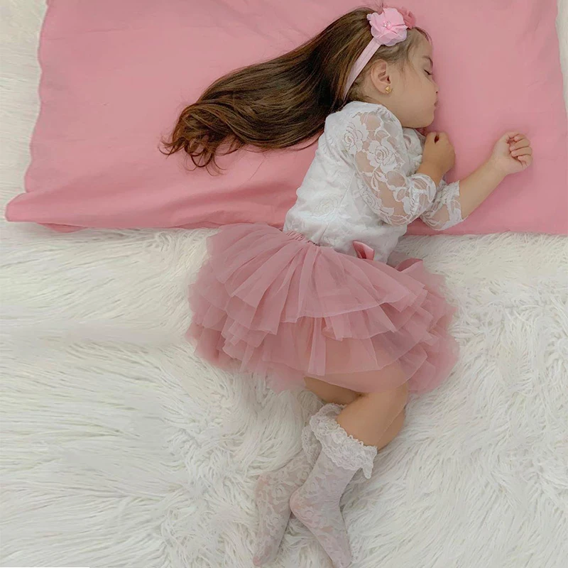 Baby Girls Newborn Tutu Skirt Outfit 2pcs Short Skirts + Headband Set Costume Toddler Girl Clothes Child Birthday Tulle Tulle Tutu Skirt
