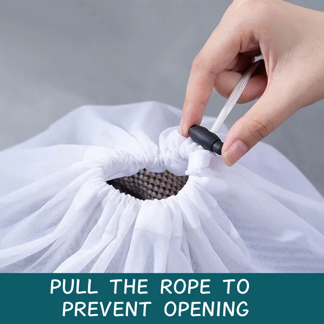 Sac à linge en Polyester, sacs de lavage, filet à cordon – Image 4