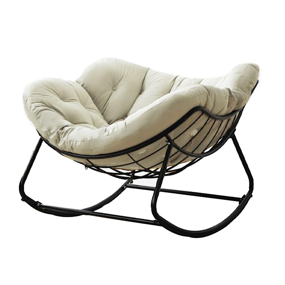 

Lazy Rocking Chair, Lounge Chair, Adult Balcony Easy Chair, Lazy Sofa Can Lie Can Sleep, Home Light Luxury Leisure Rocking Chair