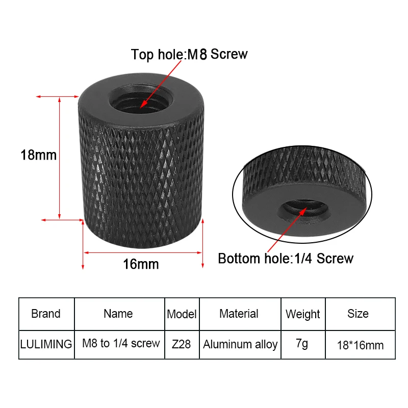 1/4 카메라 삼각대 볼헤드 변환 나사, 여성-여성 1/4 3/8 M4 M5 M6 M8 M10, 카메라 사진 스튜디오 액세서리