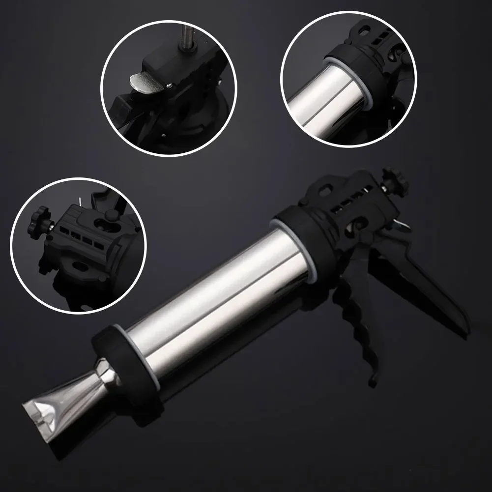 Sausage Stuffer Stainless Steel Small Sausage Tool Fast Sausage Filling 1.5lbs with 5 Nozzles BBQ Kitchen Tool For Household Use Or Commercial