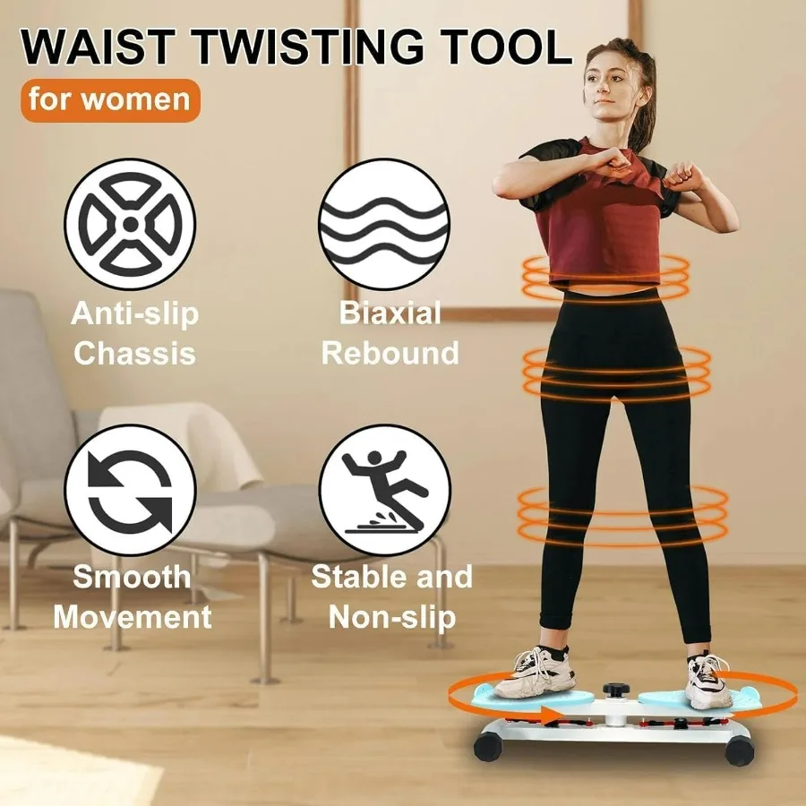 Waist Twisting Machine, ab Twister Board, Body Shaping Waist Twisting Disc, Twister Exercise for Waist, Waist Whisper with Draws