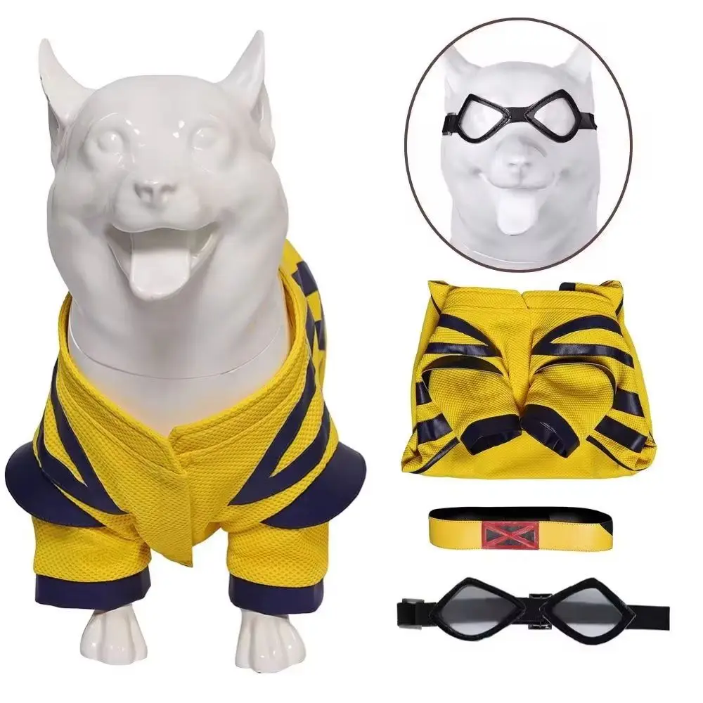 thumbnail image 1 of Disfraz de perro de piscina de fantasía de Dogpool, disfraz de Logan de Wolverine, ropa para perros pequeños y grandes, traje de Halloween, 1 of 5