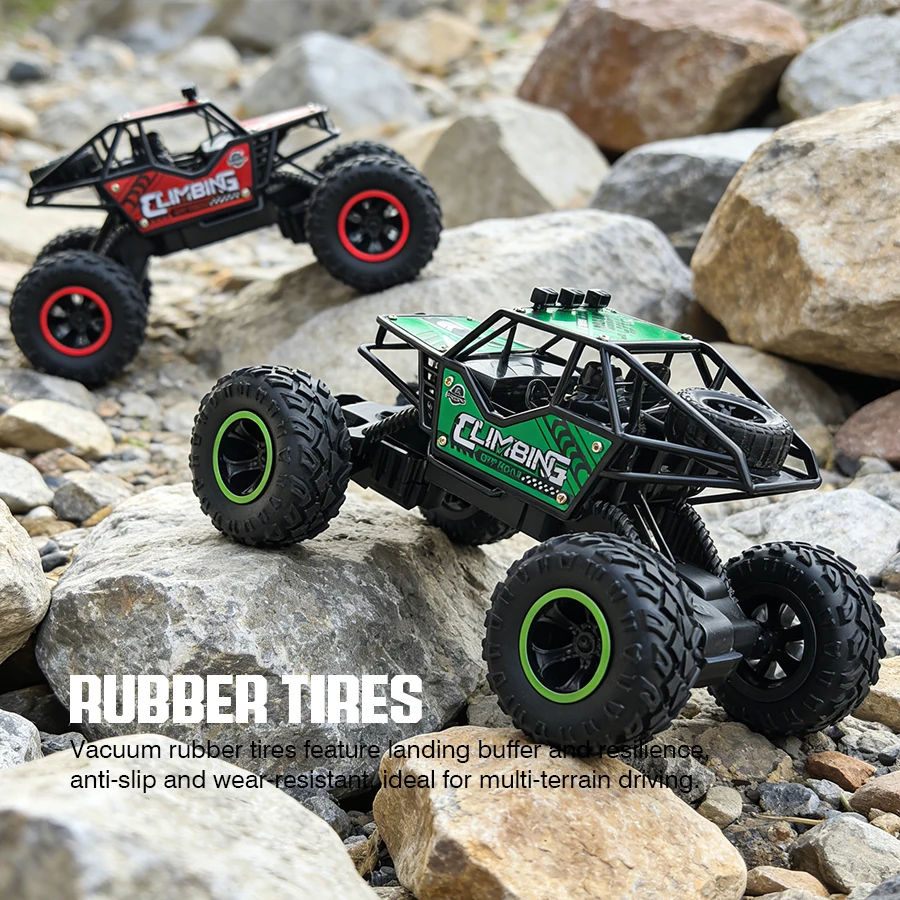2.4G RC Alloy Off-Road Vehicle – Rechargeable Remote Control Racing Toy Car with Long-Distance LED Lights | Birthday Gift for Kids 3