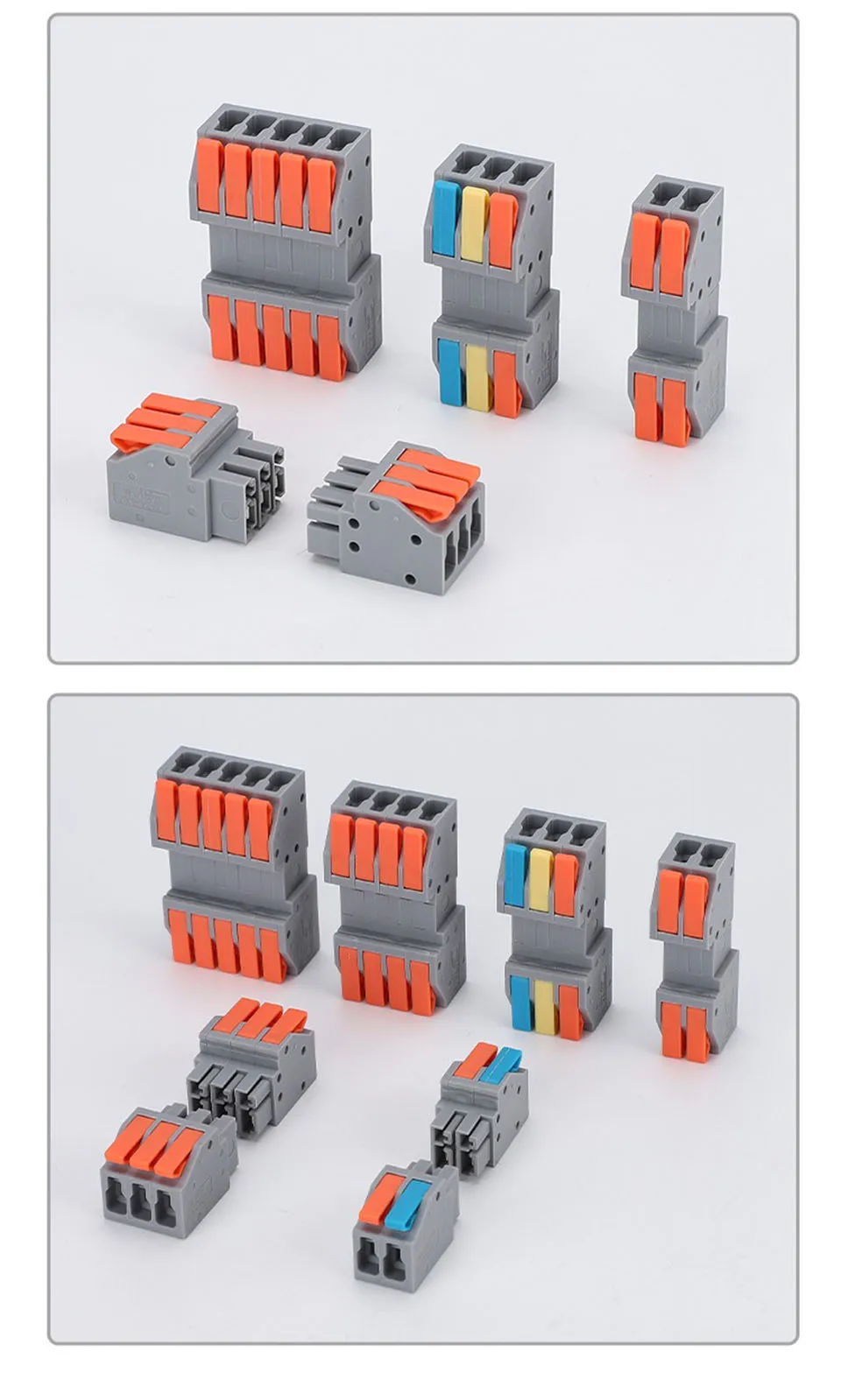 Schnellanschluss-Drahtverbinder, Push-in-Klemmenblock, Hochleistungs-Universal-Kompaktverteiler, Kabelstecker und -buchse, 6mm – Detail 9