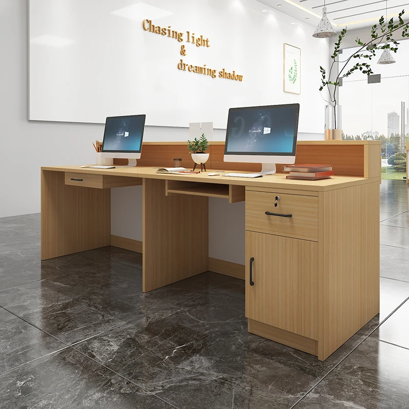 Company Front Desk Reception Desks Commercial Shop Bar Tables Hotel Cash Register Beauty Salon Consultation Reception Counter A