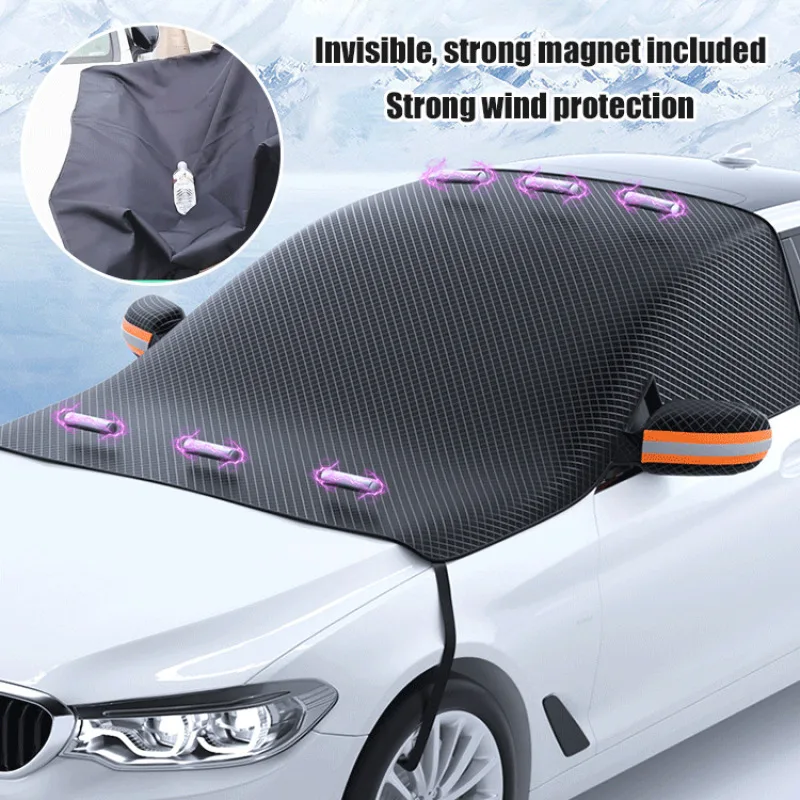 Car Cover Snow Shield Half Cover All Seasons Sun Rain Protection