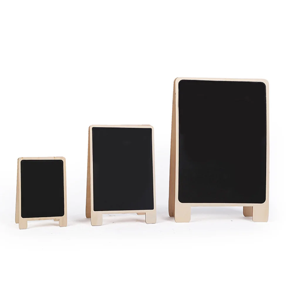 

3 Pcs Message Board Wooden Dining-table Boards With Box Writing Borads Bill Cypress