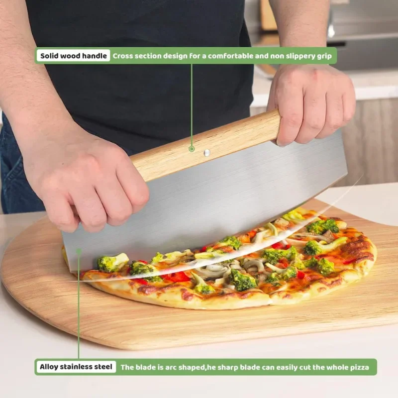 1/2 PCS Round Pizza Stone Set, 12" Pizza Stone for Oven Peel Cutter Baking for Pizza,Bread kitchen accessories