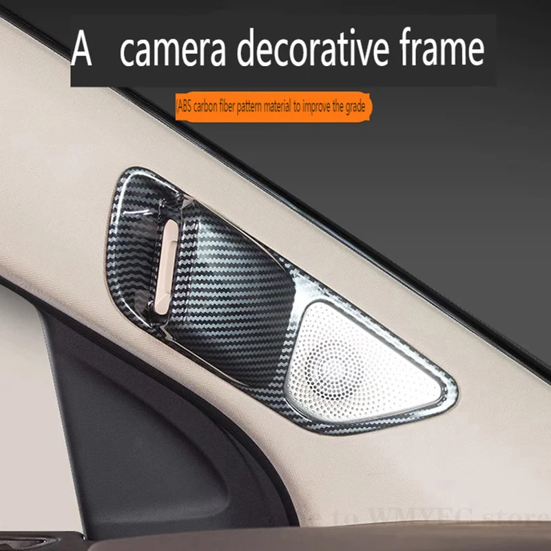A-Pillar Camera Cover Trim Decoration Panel Stickers For Aito M7 ABS Car Styling Accessories