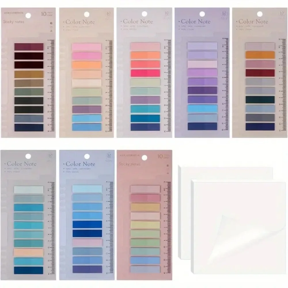 200Pcs Sticky Notes Transparent Self-Adhesive Book Markers Annotation Reading Book Clear Tab Kawaii Cute Stationery Stickers - 4