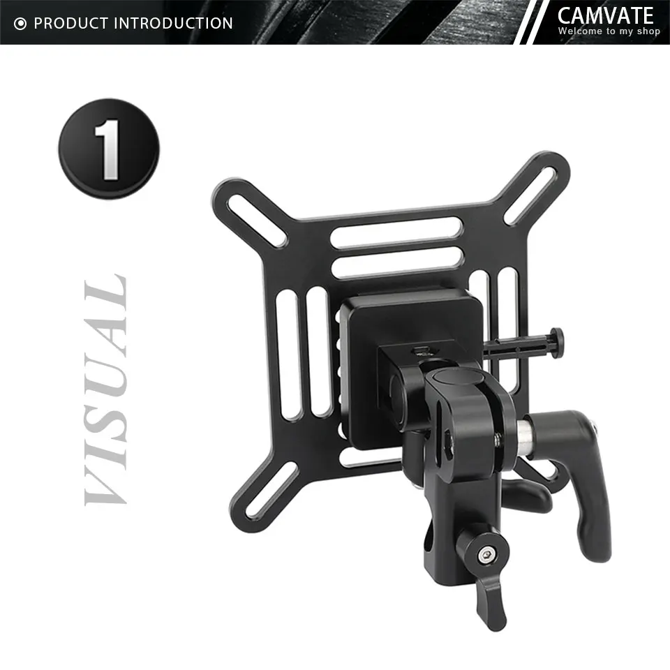 Adjustable VESA Monitor Mount Bracket 75x75mm 100x100mm with Quick Release V-Loc
