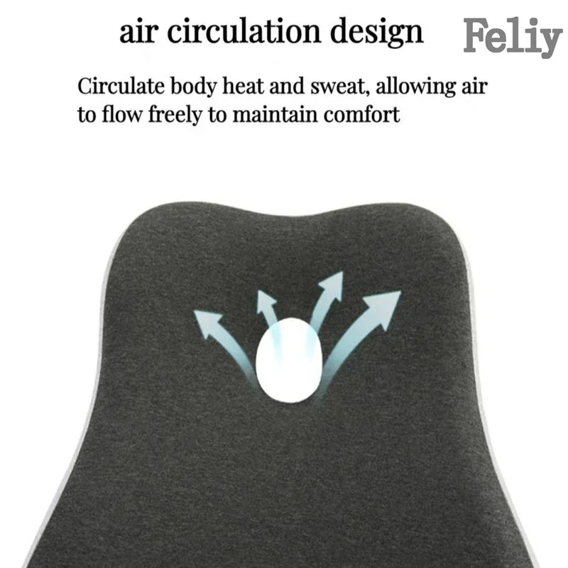 Memory Foam Office Chair Cushion Car Seat Support Waist Pillow Massage Lumbar Pain Relief Cushion Slow Rebound Orthopedic Pillow 6